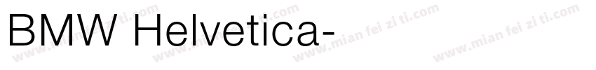 BMW Helvetica字体转换